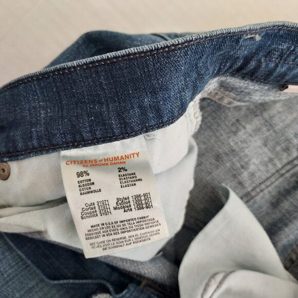 Citizens of Humanity Dani Cropped Straight Leg Jeans Size 30 - Picture 7 of 10